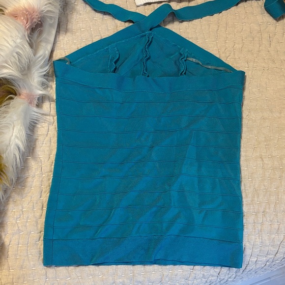 Cache Teal Halter Top Vintage - Picture 4 of 4